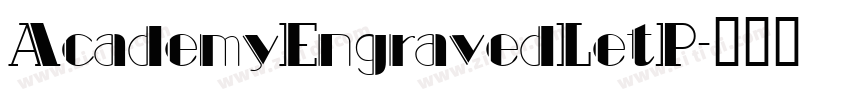 AcademyEngravedLetP字体转换