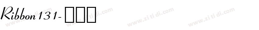 Ribbon131字体转换