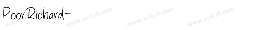 PoorRichard字体转换