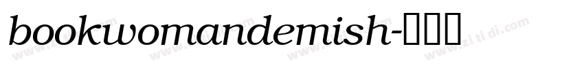 bookwomandemish字体转换