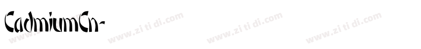 CadmiumCn字体转换