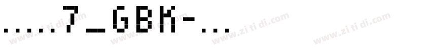 方正兰亭黑7_GBK字体转换