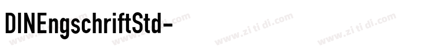 DINEngschriftStd字体转换
