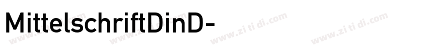 MittelschriftDinD字体转换