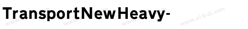 TransportNewHeavy字体转换