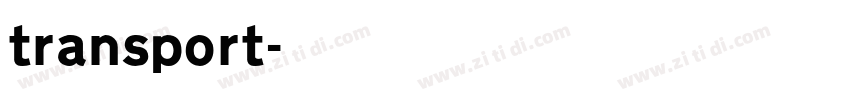 transport字体转换