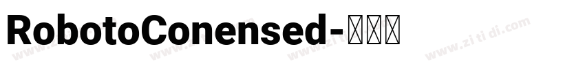 RobotoConensed字体转换