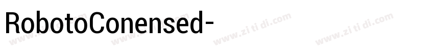 RobotoConensed字体转换