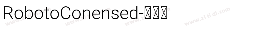 RobotoConensed字体转换