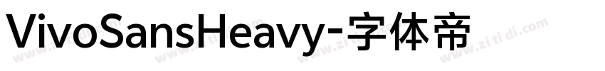 VivoSansHeavy字体转换