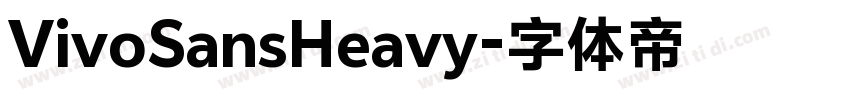 VivoSansHeavy字体转换