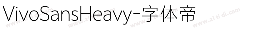 VivoSansHeavy字体转换