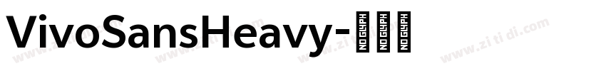 VivoSansHeavy字体转换