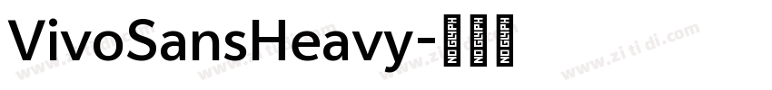 VivoSansHeavy字体转换