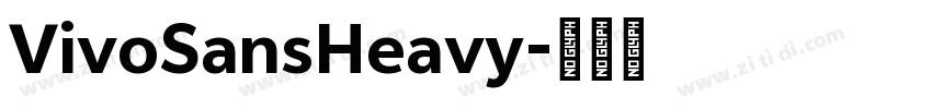 VivoSansHeavy字体转换
