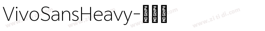 VivoSansHeavy字体转换