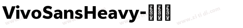VivoSansHeavy字体转换