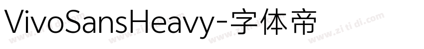 VivoSansHeavy字体转换