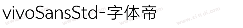 vivoSansStd字体转换