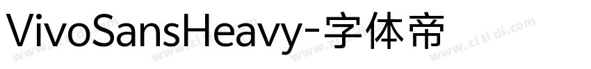 VivoSansHeavy字体转换