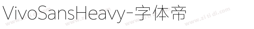 VivoSansHeavy字体转换