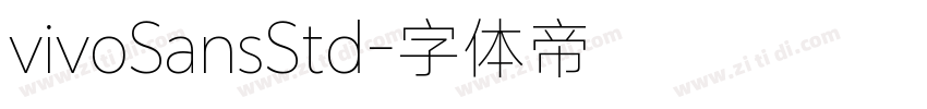 vivoSansStd字体转换