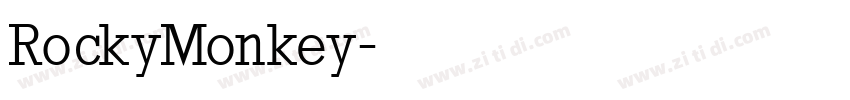 RockyMonkey字体转换