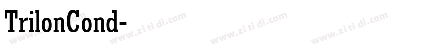 TrilonCond字体转换