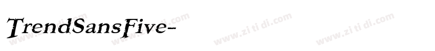 TrendSansFive字体转换
