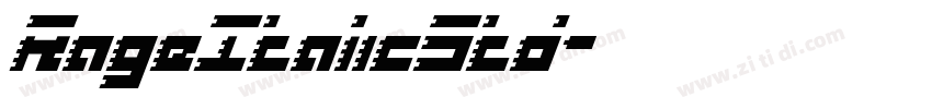 RageItalicStd字体转换