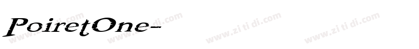 PoiretOne字体转换
