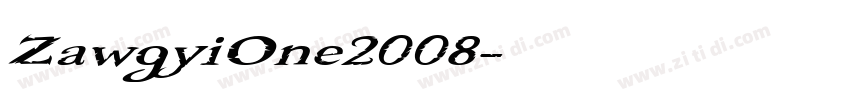 ZawgyiOne2008字体转换