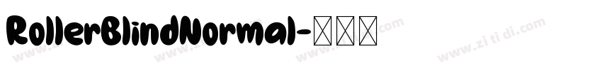 RollerBlindNormal字体转换