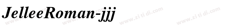JelleeRoman字体转换