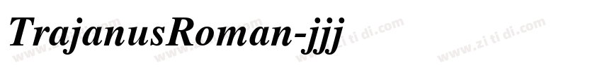 TrajanusRoman字体转换