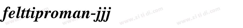 felttiproman字体转换