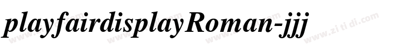playfairdisplayRoman字体转换