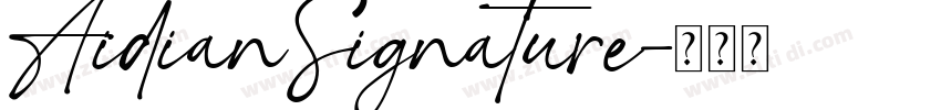 AidianSignature字体转换