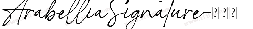 ArabelliaSignature字体转换