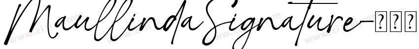 MaullindaSignature字体转换