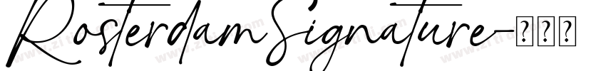 RosterdamSignature字体转换