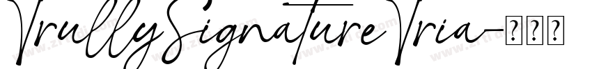 TrullySignatureTria字体转换