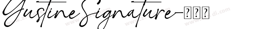 YustineSignature字体转换