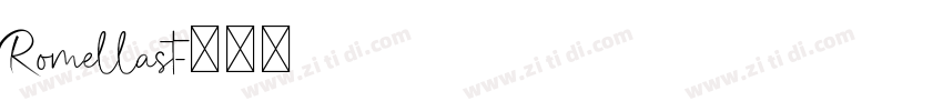 Romellast字体转换