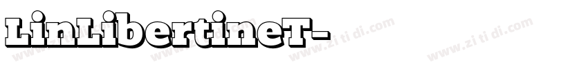 LinLibertineT字体转换