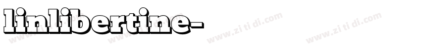 linlibertine字体转换