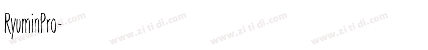 RyuminPro字体转换
