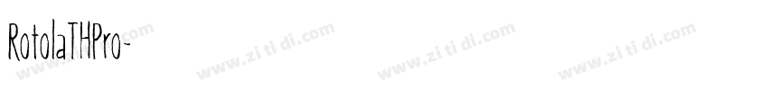 RotolaTHPro字体转换