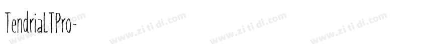 TendriaLTPro字体转换