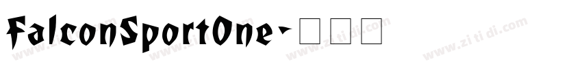 FalconSportOne字体转换